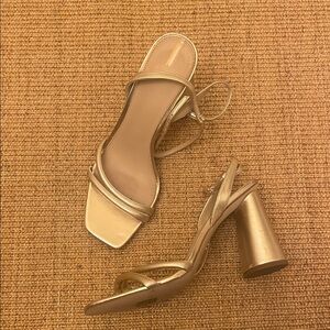 Sam Edelman Gold Strappy Heels